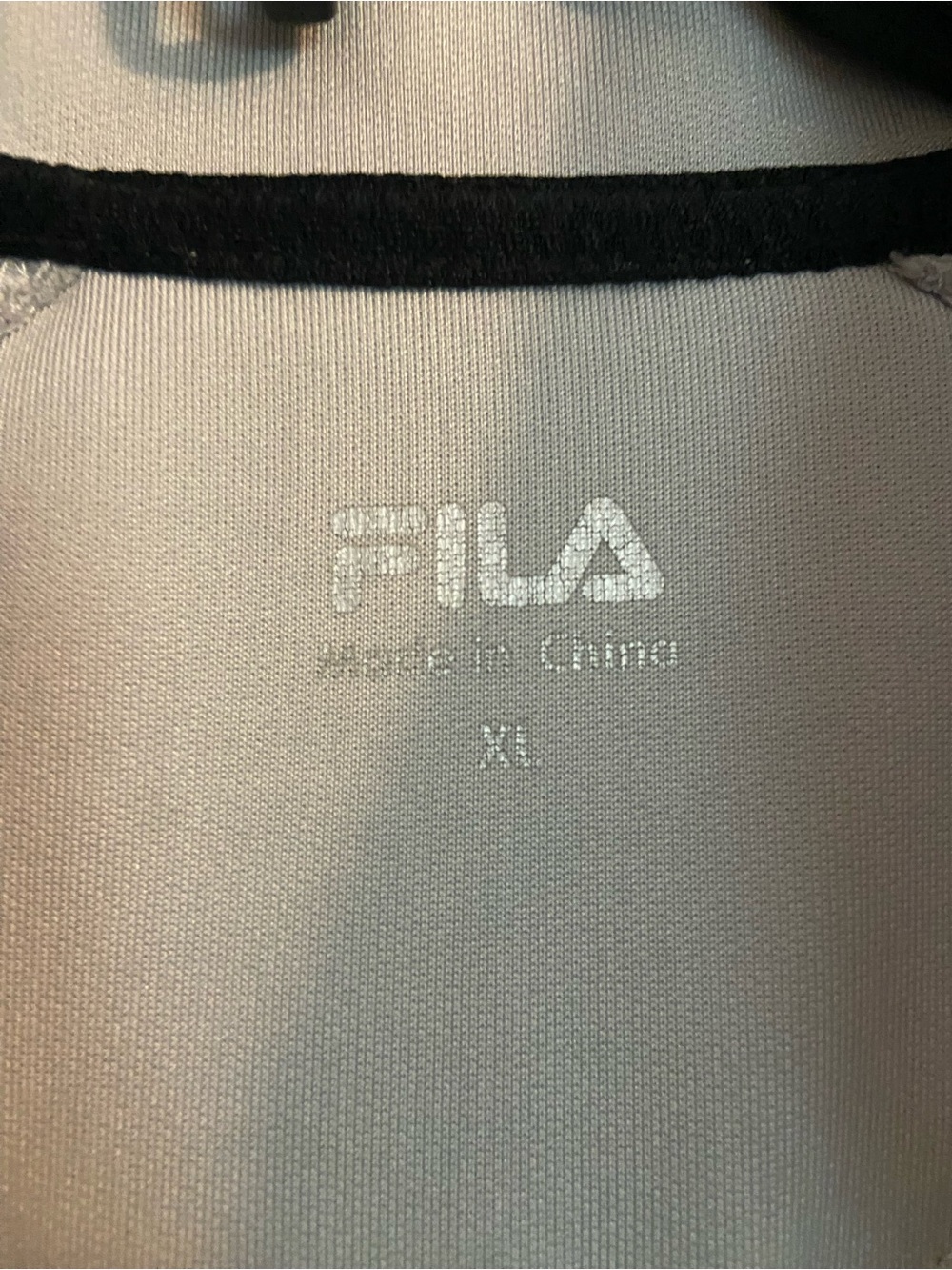 Fila Light Gray Pullover with Black Trim - Picture 3 of 4